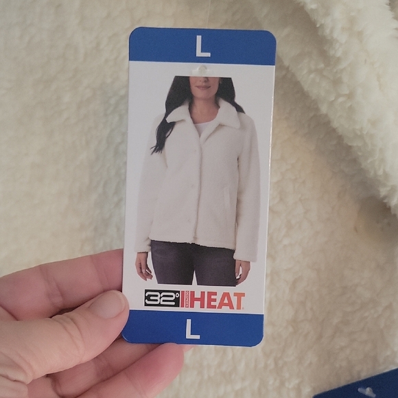 32 Degrees Women's Cream Teddy Jacket - Picture 2 of 6